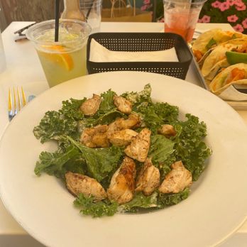 Somewhere - Kale Cesar salad w/grilled chicken - Breakfast & Brunch Near Me - Rehoboth Beach, Delaware Somewhere - Kale Cesar salad w/grilled chicken - Breakfast & Brunch Near Me - Rehoboth Beach, Delaware
