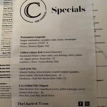 The Charles - Today's specials - American Near Me - Wethersfield, Connecticut