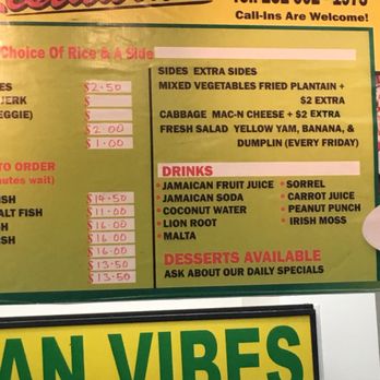 Jamaican Vibes Restaurant - Menu - Caribbean Near Me - Mobile, Alabama Jamaican Vibes Restaurant - Menu - Caribbean Near Me - Mobile, Alabama