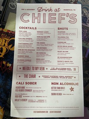 Menu photo 2 Chief's on Broadway Nashville, TN