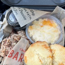 Jim 'N Nick's Bar-B-Q - Carolina-Style Pork (With 2 Trimmings) Chopped pork, Mac & cheese & biscuits