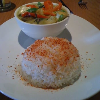 Thai Canteen - Egg Plant with Green Curry (Chilli pepper was added after by me) - Thai Near Me - Davis, California Thai Canteen - Egg Plant with Green Curry (Chilli pepper was added after by me) - Thai Near Me - Davis, California