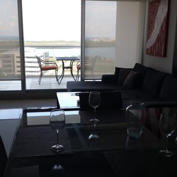 Malecon Suites - Living room & Balcony - Hotels Near Me - Cancún, ROO