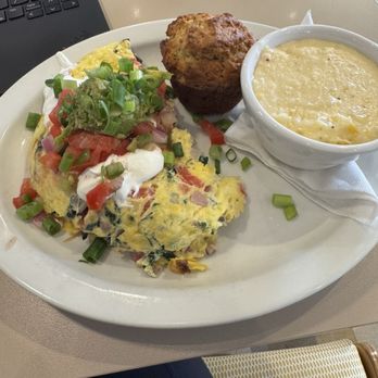 Wild Eggs - Surfer girl omlette, cheesy grits and everything muffin. - Breakfast & Brunch Near Me - Jeffersontown, Kentucky Wild Eggs - Surfer girl omlette, cheesy grits and everything muffin. - Breakfast & Brunch Near Me - Jeffersontown, Kentucky