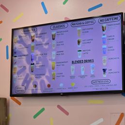 Menu of faves