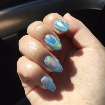 Coffee N Nails  - Sammi's holographic nail - Nail Salons Near Me - Austin, Texas