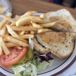 Shrimp House - Patty Melt & fries