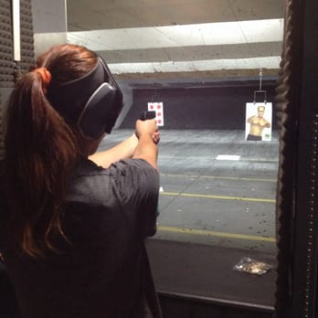 The Shooting Range - My wife trying out her new gun at Teds - Gun/Rifle Ranges Near Me - Queen Creek, Arizona