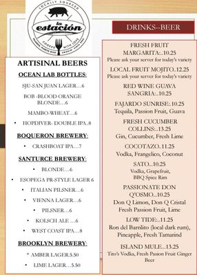 Menu photo 1 La Estacion Fajardo, PR Menu photo 1 La Estacion Fajardo, PR