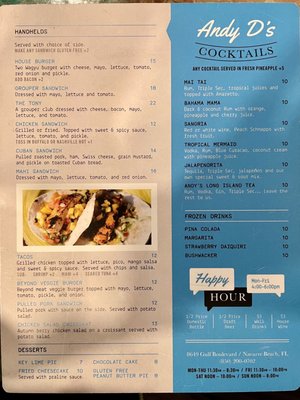 Menu photo 8 Andy D's Navarre, FL