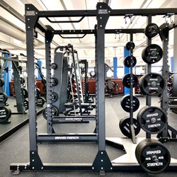 Genesis Health Clubs - East Olathe - squat rack at East Olathe  Genesis