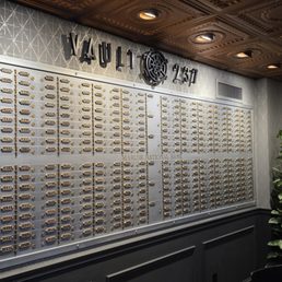 Vault 237 - Deposit boxes in the dining room - Cool to see the difference between machine and hand-pressed numbers! - Salad Near Me - Buffalo, New York