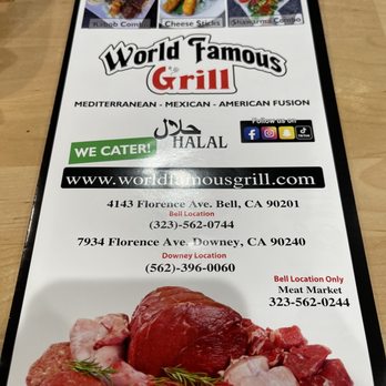 World Famous Grill - Togo menus 3 locations - Mexican Near Me - Downey, California World Famous Grill - Togo menus 3 locations - Mexican Near Me - Downey, California