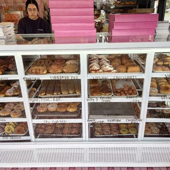 Friendly Donuts - Donut case 1/3 - Donuts Near Me - Orange, California