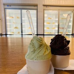Cremeria Cavour - Pistachio and chocolate gelato