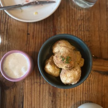 Rich Table - Dried Porcini Doughnuts, Raclette Dinner Bites - New American Near Me - San Francisco, California Rich Table - Dried Porcini Doughnuts, Raclette Dinner Bites - New American Near Me - San Francisco, California