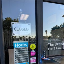 The UPS Store - Timestamp included and still closed. Huge line behind me formed of EIGHT people.