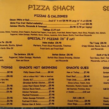 Pizza Shack - Menu - Pizza Near Me - Gansevoort, New York Pizza Shack - Menu - Pizza Near Me - Gansevoort, New York