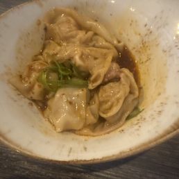 Spicy pork wontons