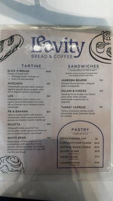 Menu photo 1 Leavity Bread and Coffee Salt Lake City, UT Menu photo 1 Leavity Bread and Coffee Salt Lake City, UT