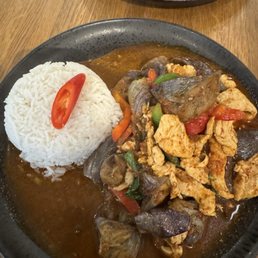 Eggplant with chicken Eggplant with chicken