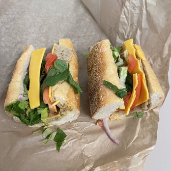 Luhv Vegan Deli - Vegan Turkey Hoagie (subbed provolone cheese for American cheese) - Delis Near Me - Philadelphia, Pennsylvania