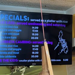 Maresol Restaurant - Specials menu
