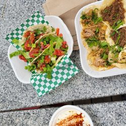 Carne Asada tacos, mini tacos, mexican street corn