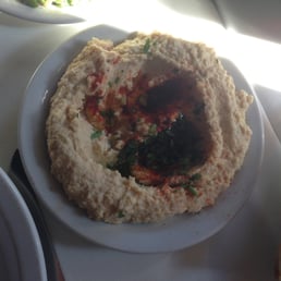 hummus - flavorless despite appealing aesthetics