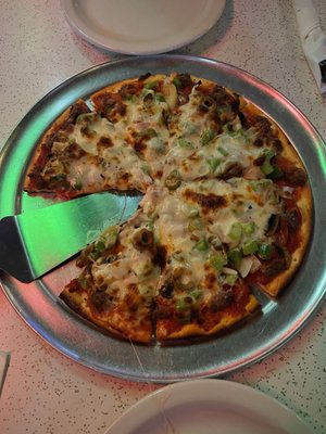Leaning Tower of Pizza by null