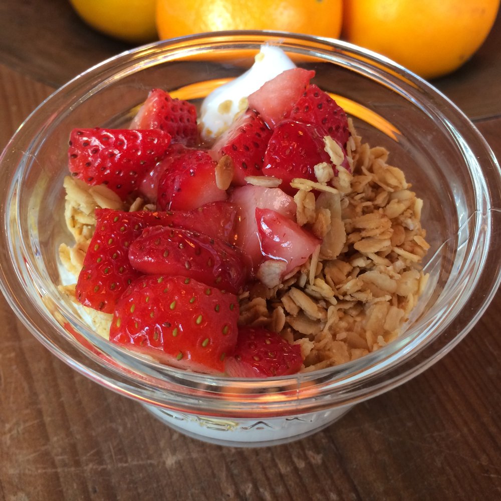 Chobani - Strawberries, Granola, Clover Honey - Coffee & Tea Near Me - New York, New York Chobani - Strawberries, Granola, Clover Honey - Coffee & Tea Near Me - New York, New York