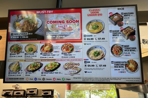 Menu photo 2 Marugame Udon Rancho Cucamonga, CA