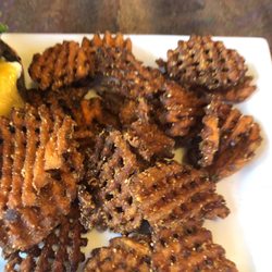 Mount Si Golf Course Restaurant - Burnt sweet potato waffle fries.
