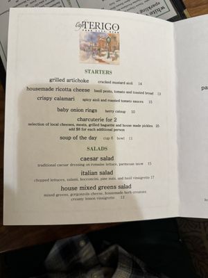 Menu photo 6 Cafe Terigo Park City, UT