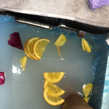 Oasis Nail Lounge - Fresh fruit and flower petals - Nail Salons Near Me - Houston, Texas