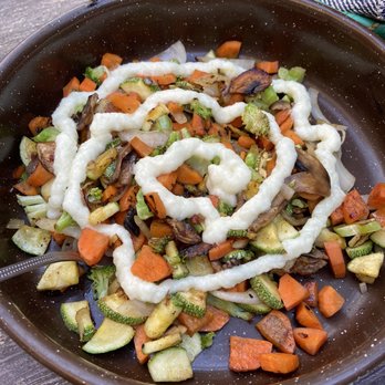 La Rana Vegana - Roasted veggies with restaurant made crema - Vegan Near Me - Los Cabos, BCS