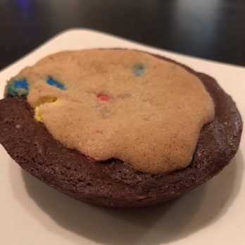 Red Dessert Dive - "Debusker" - brownie and M&M cookie - Desserts Near Me - Houston, Texas