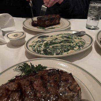 Manny's Steakhouse - Steaks! + creamed garlic spinach - Steakhouses Near Me - Minneapolis, Minnesota