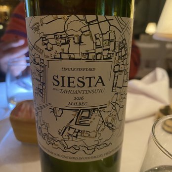 Bellini - Siesta en el Tahuantinsuyu 2016 Malbec - Italian Near Me - Miami, Florida