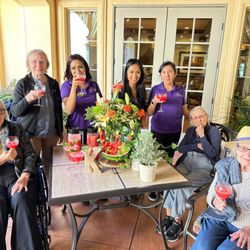 Kensington Place Redwood City - Afternoon social with our Connections residents and team members.