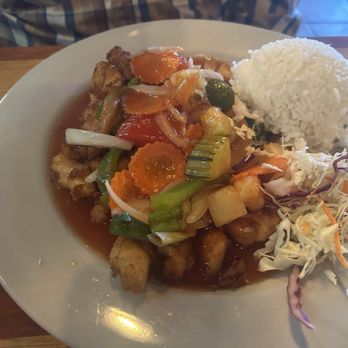 Thai Cafe - Sweet And Sour Chicken Spice Level 0 - Thai Near Me - Prescott Valley, Arizona