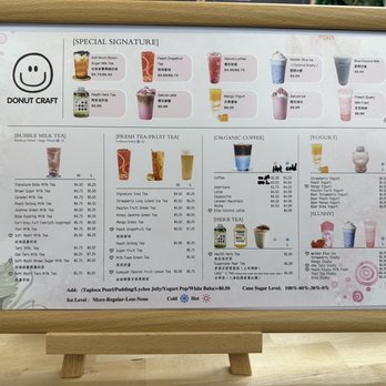 Donut Craft - Drink menu - Donuts Near Me - Little Neck, New York