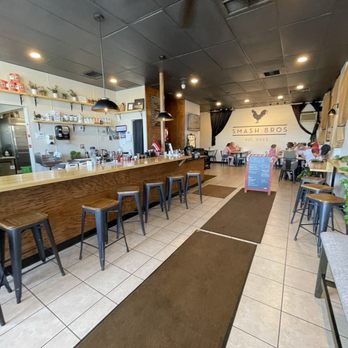 Smash Bros Bistro - Inside is cute - Salad Near Me - Fresno, California