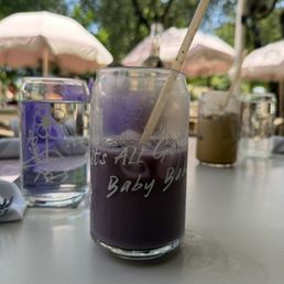 Ube latte