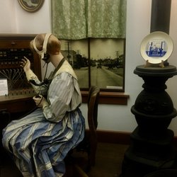 Telephone Museum - A view to the past--switchboard operator.