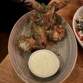 Canard - FRIED CHICKEN WINGS $18 - buttermilk ranch, truffle honey - Wine Bars Near Me - Portland, Oregon Canard - FRIED CHICKEN WINGS $18 - buttermilk ranch, truffle honey - Wine Bars Near Me - Portland, Oregon