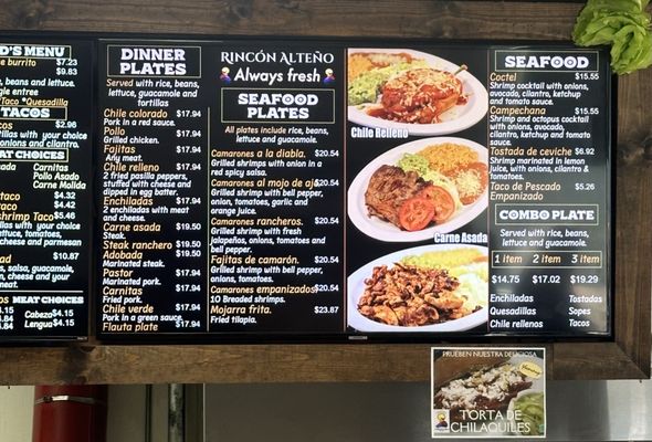 Menu photo 2 Taquería Rincón Alteño Sacramento, CA Menu photo 2 Taquería Rincón Alteño Sacramento, CA