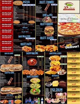 Menu photo 3 Dolce Pizza & Grill Richmond, VA Menu photo 3 Dolce Pizza & Grill Richmond, VA