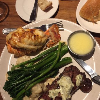 Bluewater Grill - Temecula - Steak and lobster before tasting. - Seafood Near Me - Temecula, California
