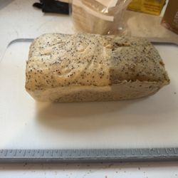 Bread SRSLY - Seeded bread. It looks undercooked, was very dense and sticky.